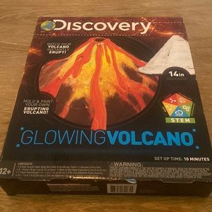 Discovery glowing volcano